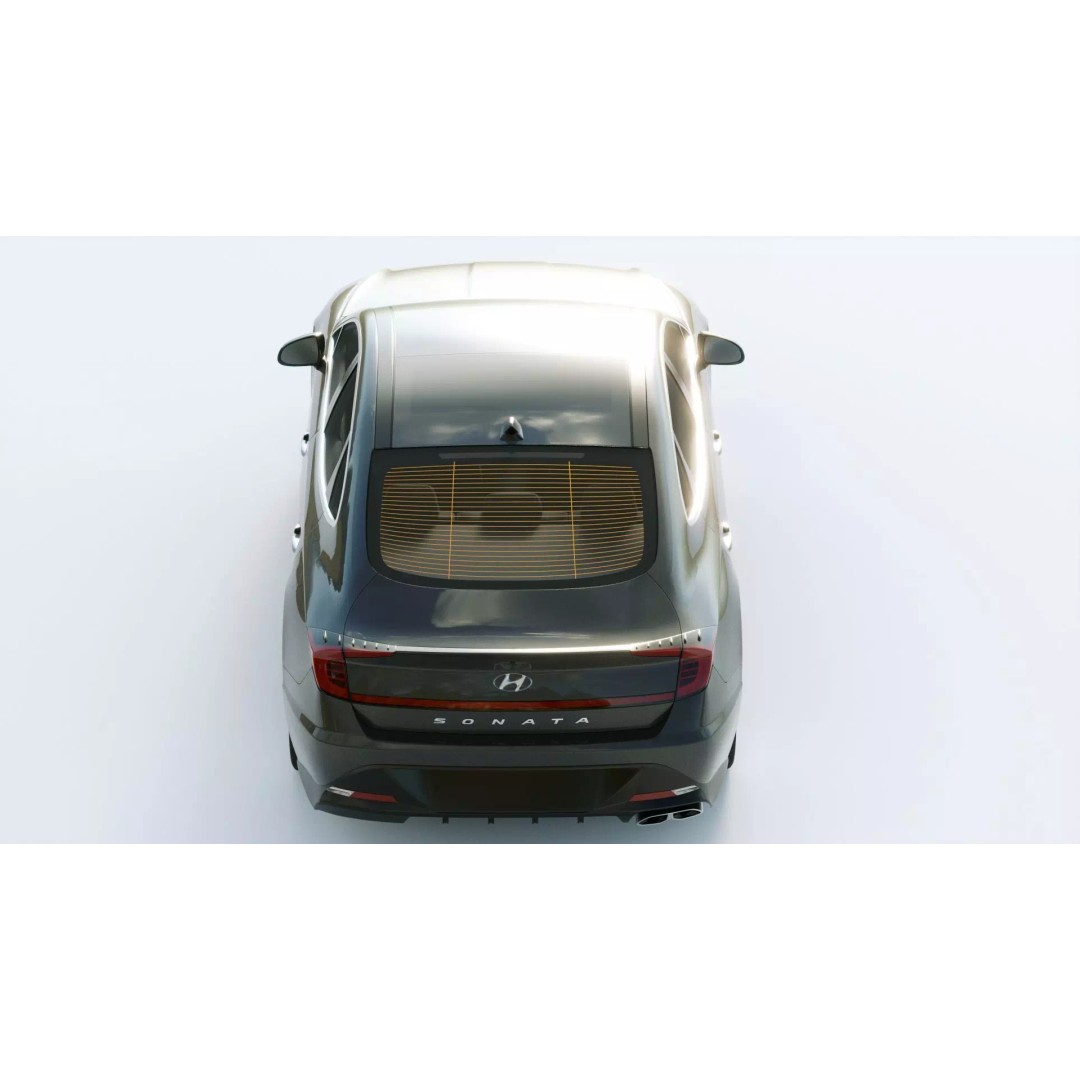 Hyundai Sonata 2020 3D Model – High Poly Car Asset, FBX, Blender - View 11