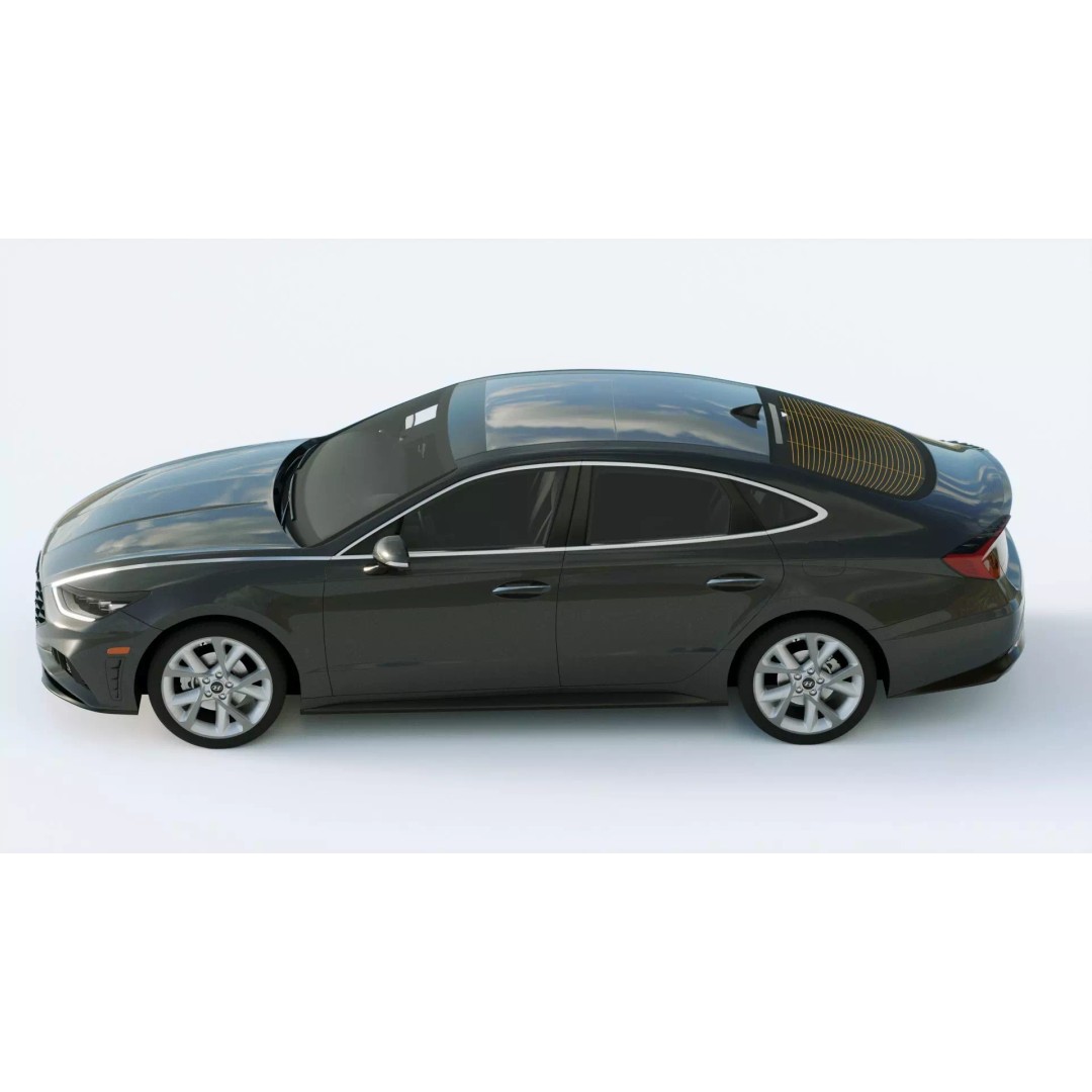 Hyundai Sonata 2020 3D Model – High Poly Car Asset, FBX, Blender - View 5