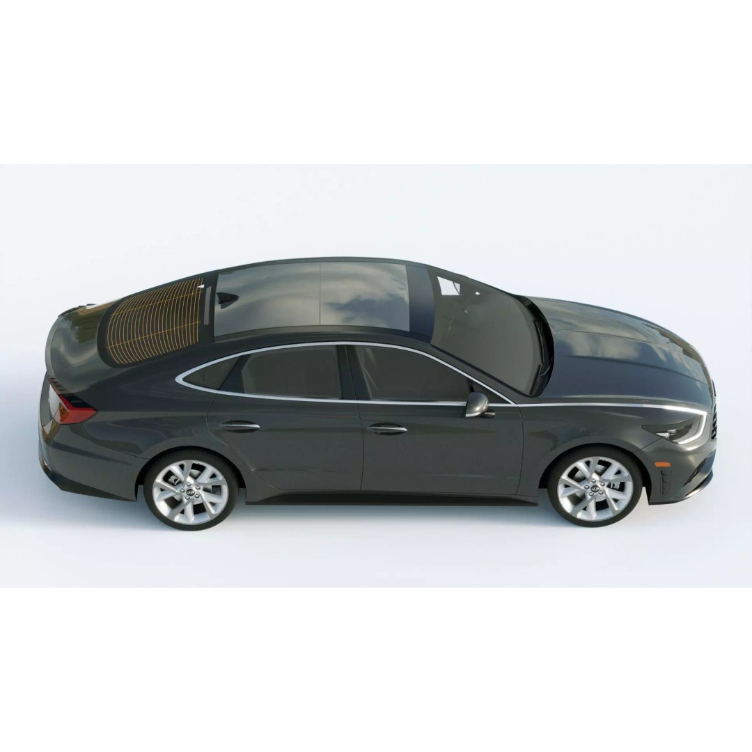 Hyundai Sonata 2020 3D Model – High Poly Car Asset, FBX, Blender - View 7