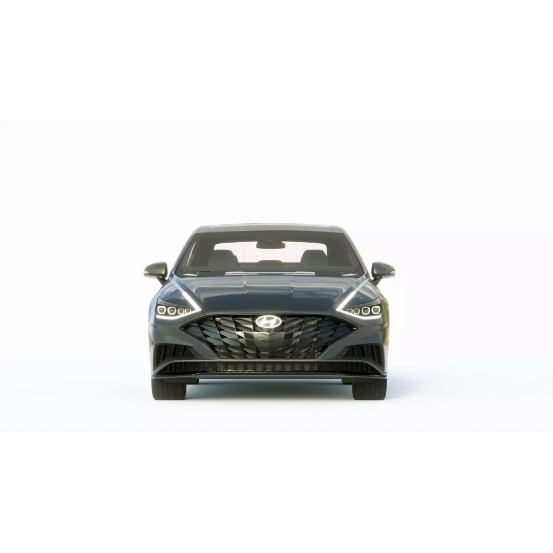 Hyundai Sonata 2020 3D Model – High Poly Car Asset, FBX, Blender - View 9