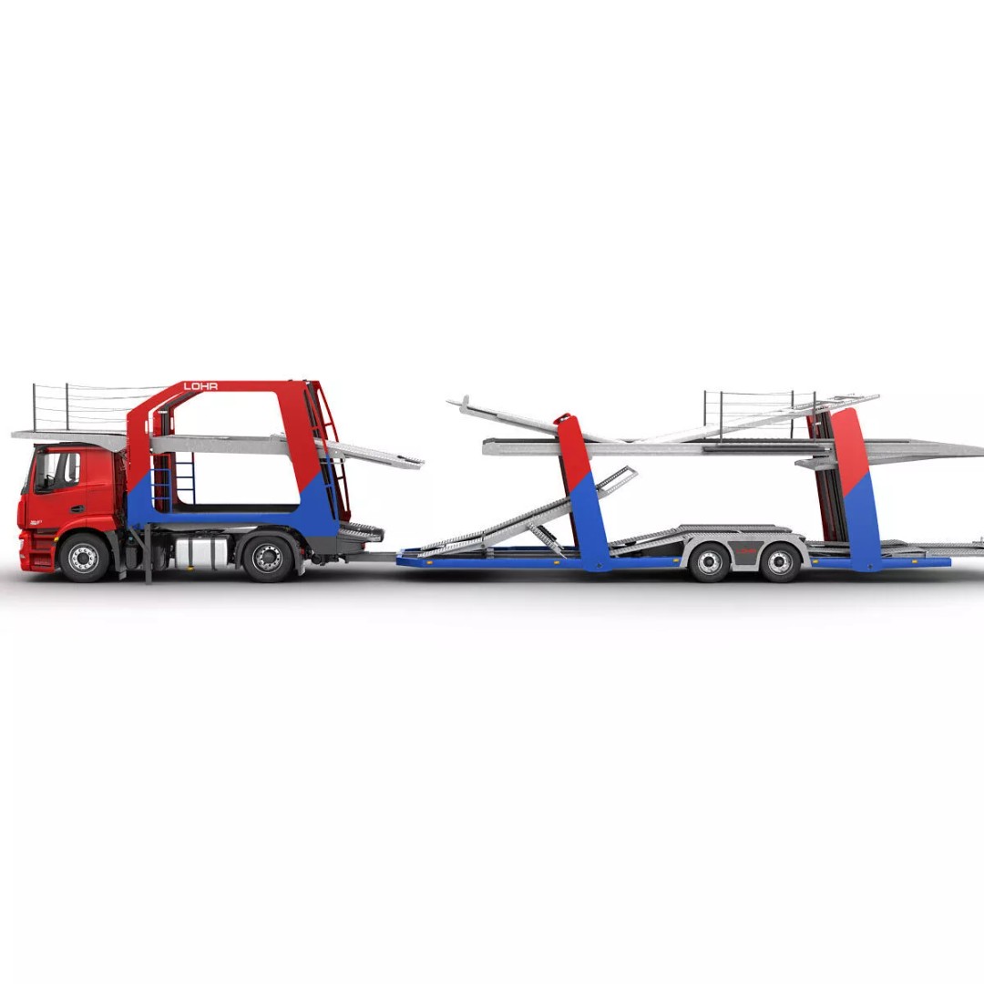 Mercedes-Benz Antos 3D Model – Realistic Truck Transporter, FBX, OBJ - View 11