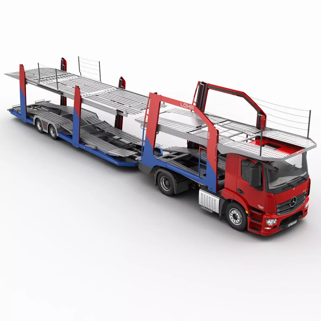 Mercedes-Benz Antos 3D Model – Realistic Truck Transporter, FBX, OBJ - View 16
