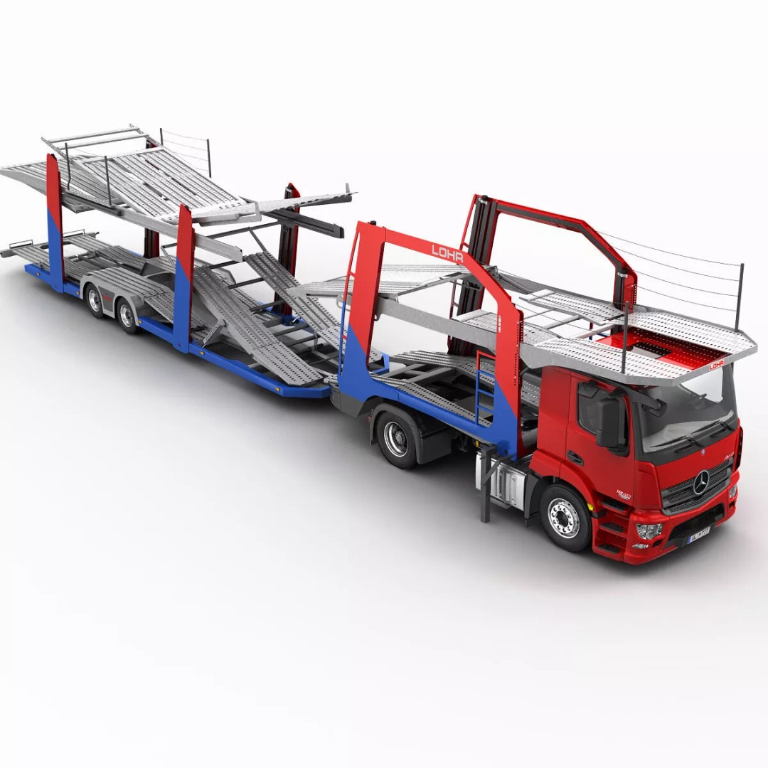 Mercedes-Benz Antos 3D Model – Realistic Truck Transporter, FBX, OBJ - View 17