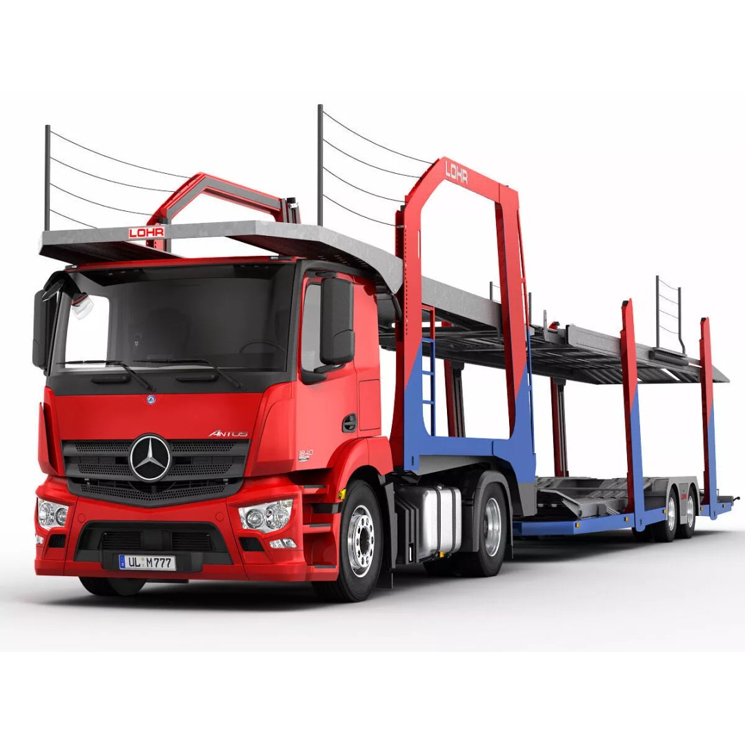 Mercedes-Benz Antos 3D Model – Realistic Truck Transporter, FBX, OBJ - View 2