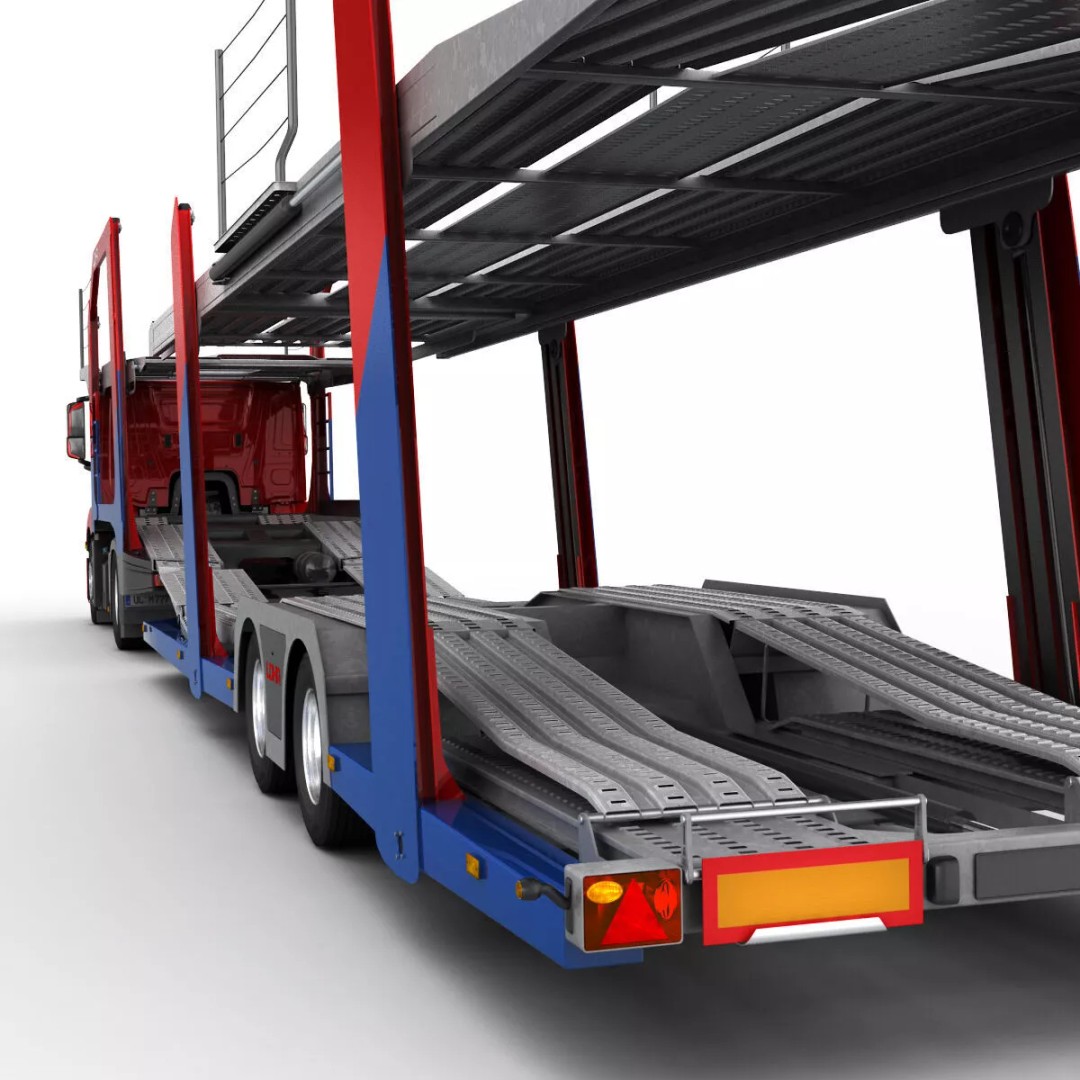 Mercedes-Benz Antos 3D Model – Realistic Truck Transporter, FBX, OBJ - View 20