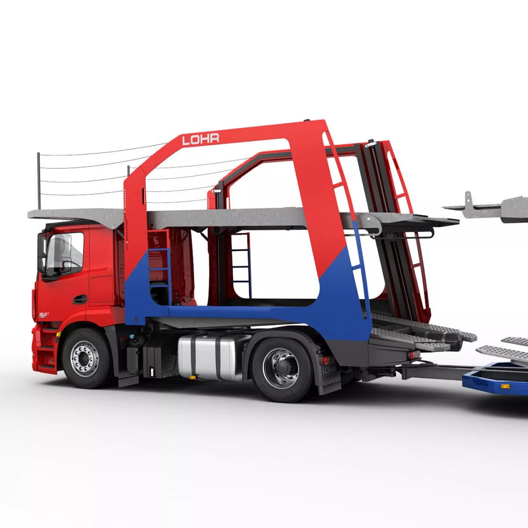 Mercedes-Benz Antos 3D Model – Realistic Truck Transporter, FBX, OBJ - View 7