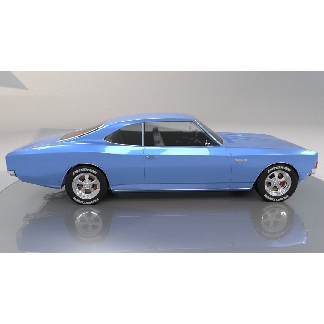 Opel Rekord SS Fiera 3D Model – Classic Car Asset, FBX, OBJ - View 4
