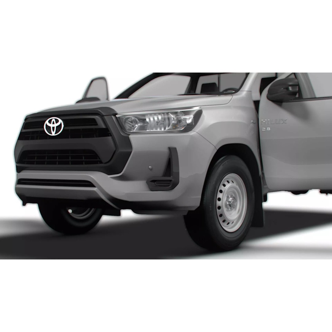 Toyota Hilux RegCab 3D Model – High-Quality SUV, FBX, PBR Textures - View 13