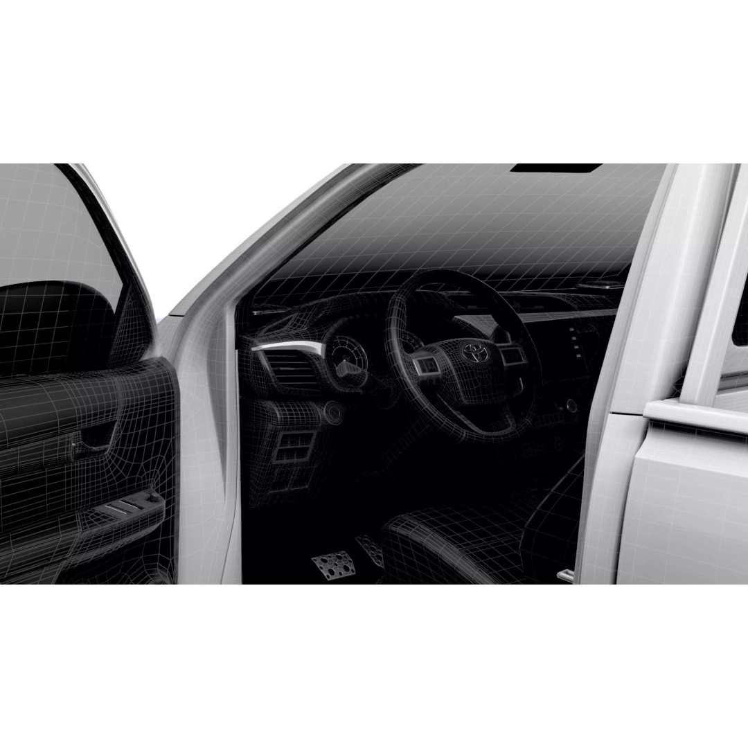 Toyota Hilux RegCab 3D Model – High-Quality SUV, FBX, PBR Textures - View 19
