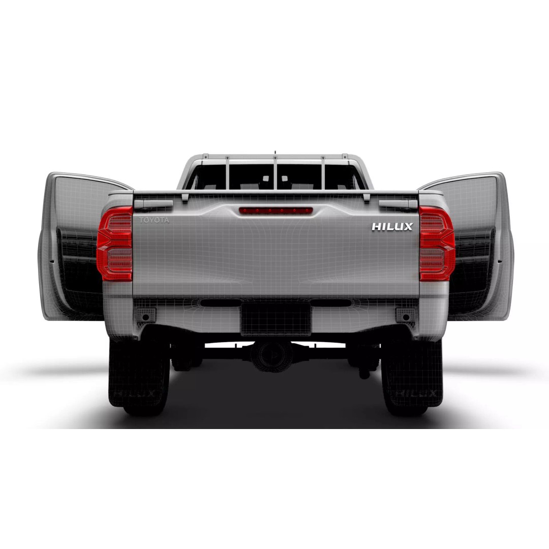 Toyota Hilux RegCab 3D Model – High-Quality SUV, FBX, PBR Textures - View 24