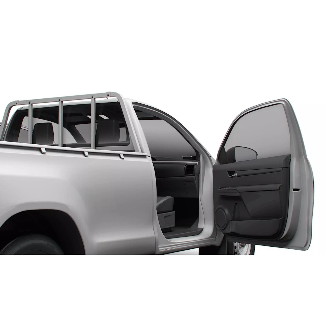 Toyota Hilux RegCab 3D Model – High-Quality SUV, FBX, PBR Textures - View 7