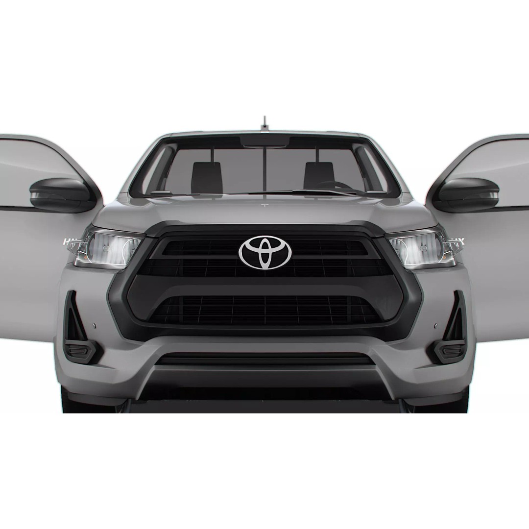 Toyota Hilux RegCab 3D Model – High-Quality SUV, FBX, PBR Textures - View 9
