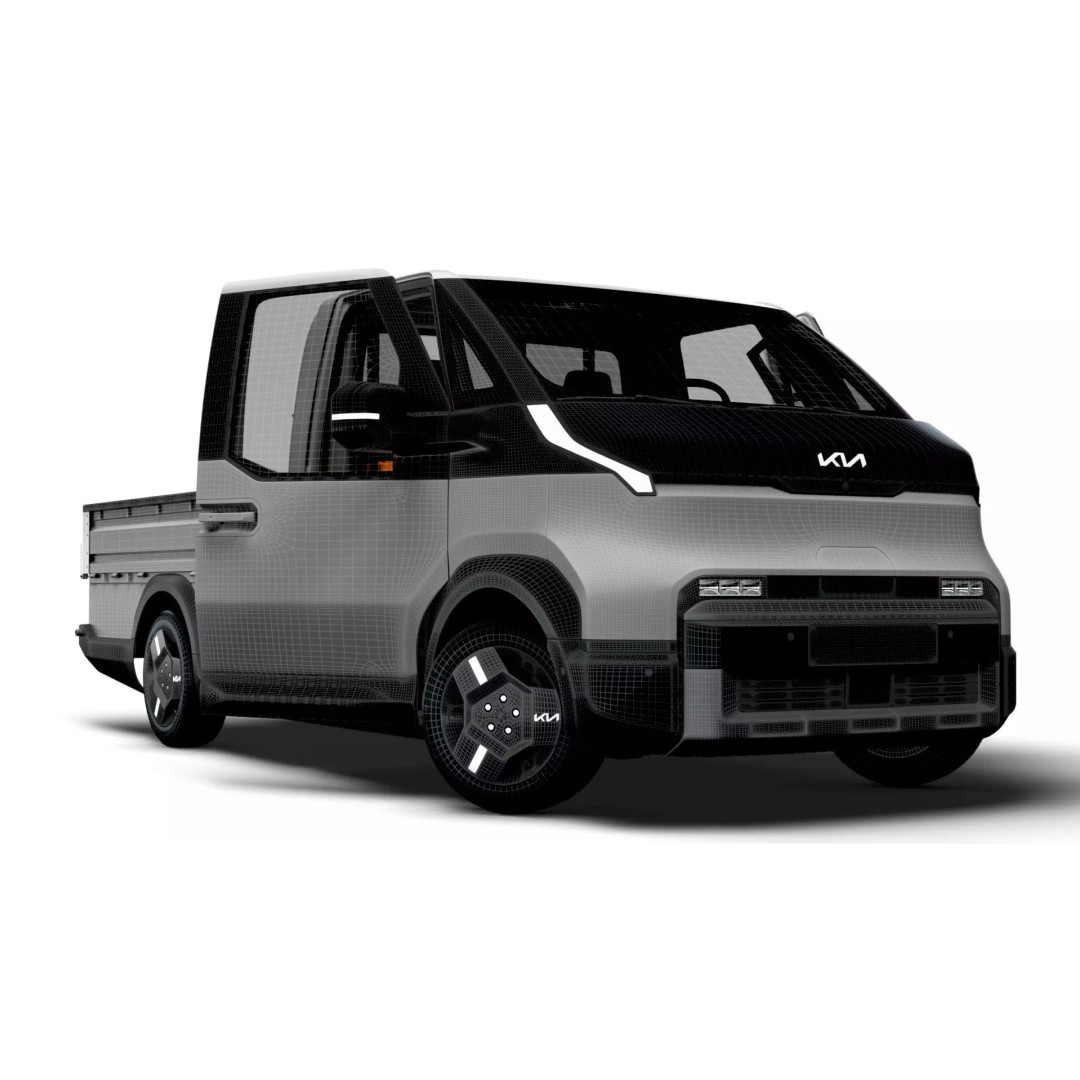 KIA PV5 Chassis OpenBed 3D Model – High Poly Vehicle Asset, FBX - View 14