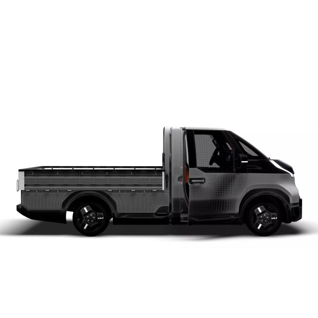KIA PV5 Chassis OpenBed 3D Model – High Poly Vehicle Asset, FBX - View 15