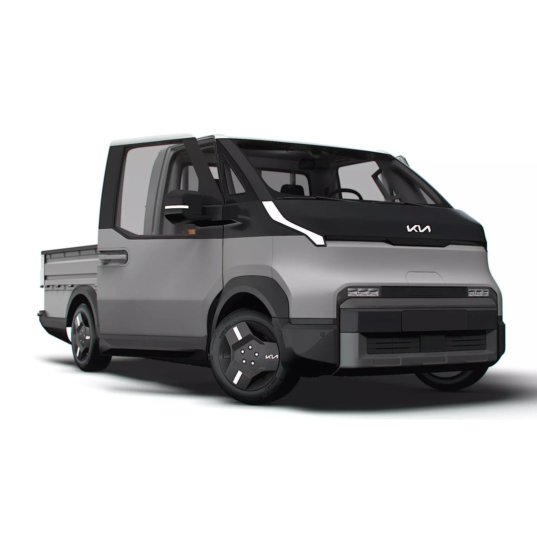 KIA PV5 Chassis OpenBed 3D Model – High Poly Vehicle Asset, FBX - View 2