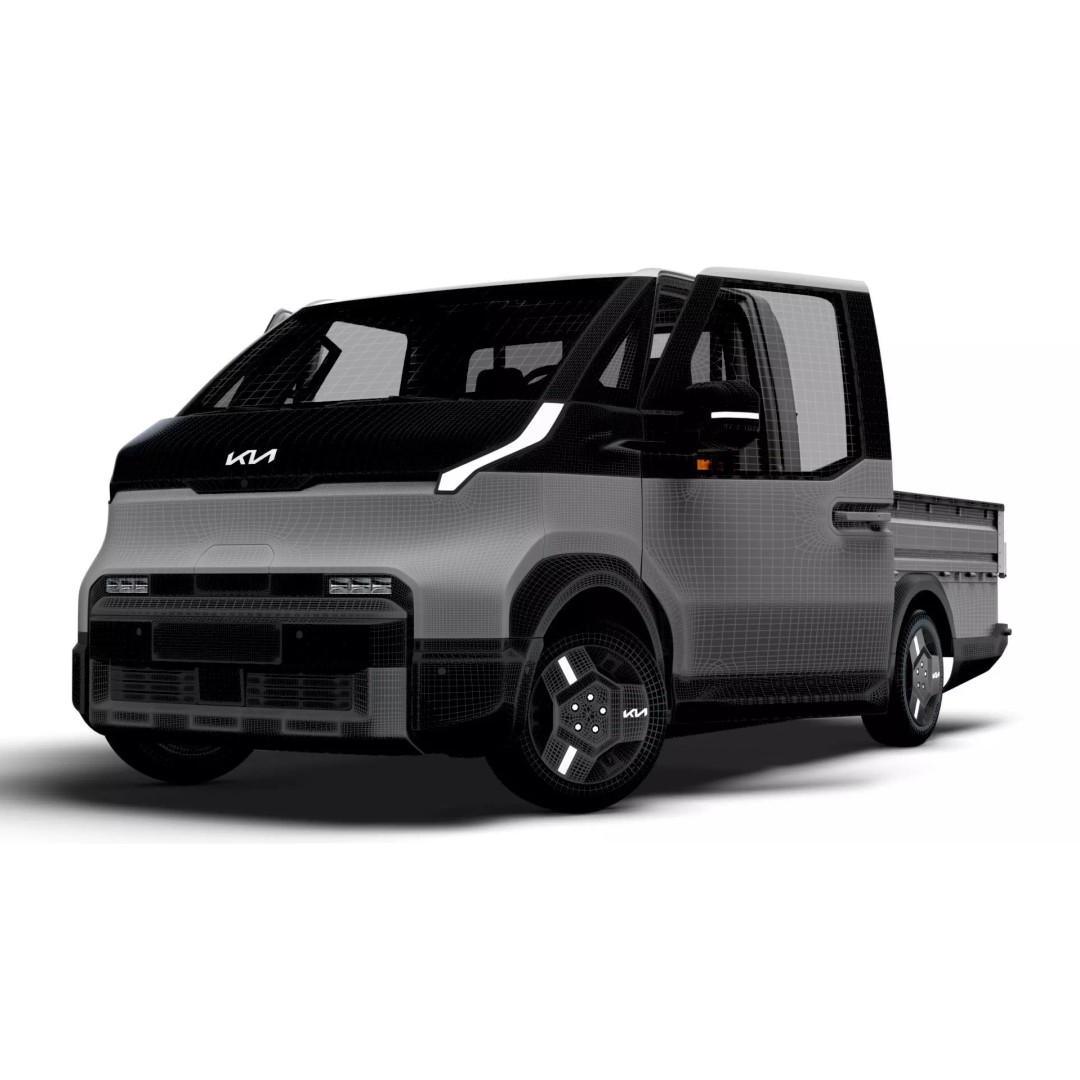 KIA PV5 Chassis OpenBed 3D Model – High Poly Vehicle Asset, FBX - View 21