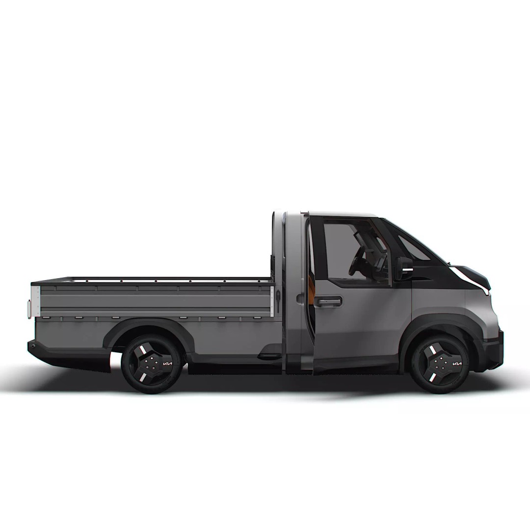 KIA PV5 Chassis OpenBed 3D Model – High Poly Vehicle Asset, FBX - View 3