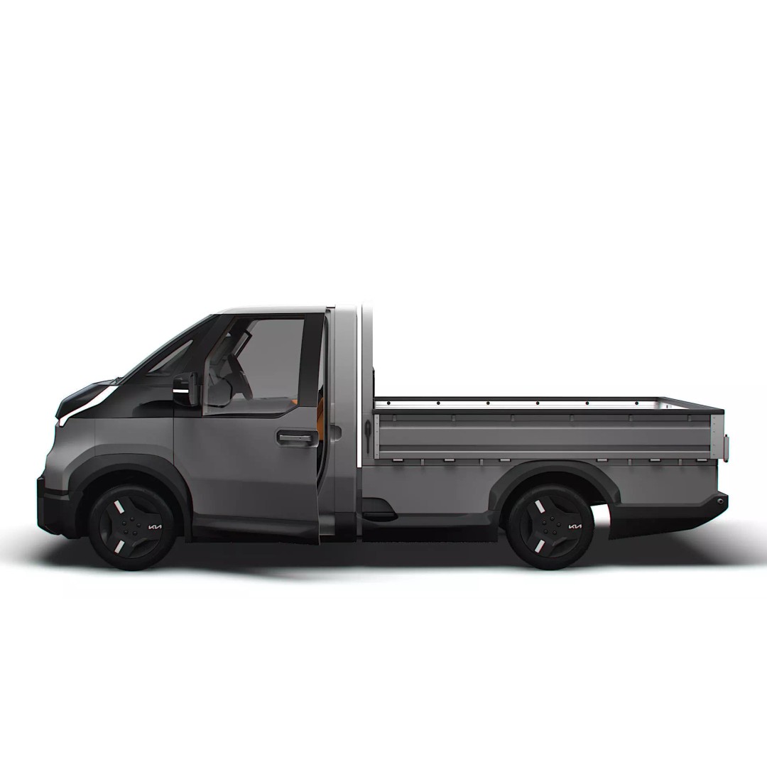 KIA PV5 Chassis OpenBed 3D Model – High Poly Vehicle Asset, FBX - View 5