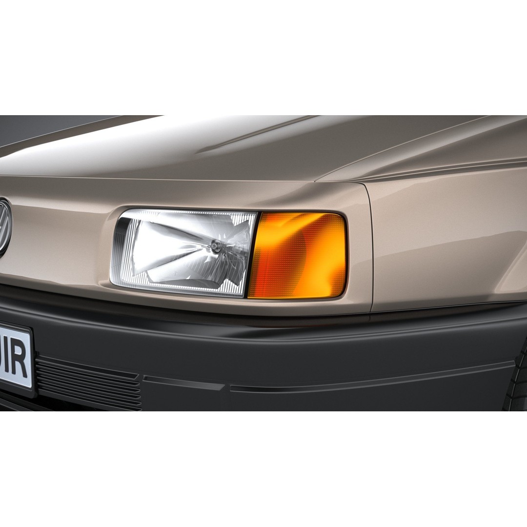 Volkswagen Passat B3 Sedan 3D Model – High Poly Classic Car, FBX, OBJ - View 17