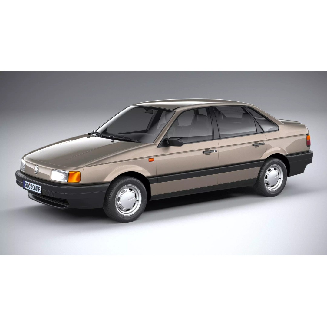 Volkswagen Passat B3 Sedan 3D Model – High Poly Classic Car, FBX, OBJ - View 2