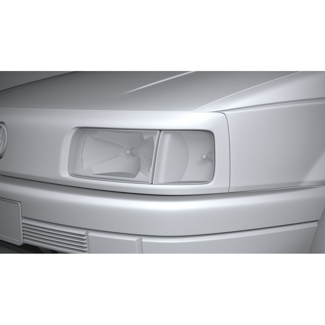 Volkswagen Passat B3 Sedan 3D Model – High Poly Classic Car, FBX, OBJ - View 26