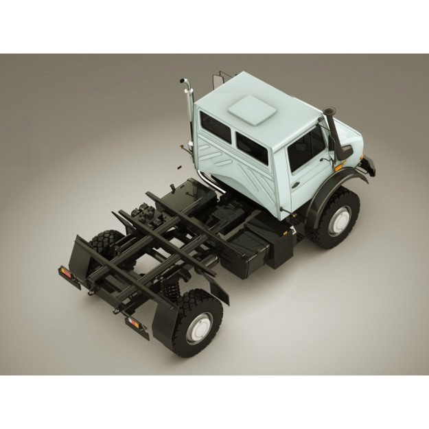Mercedes Unimog U5000 3D Model – Detailed Utility Truck, FBX/OBJ - View 10