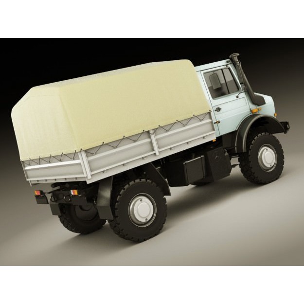 Mercedes Unimog U5000 3D Model – Detailed Utility Truck, FBX/OBJ - View 11