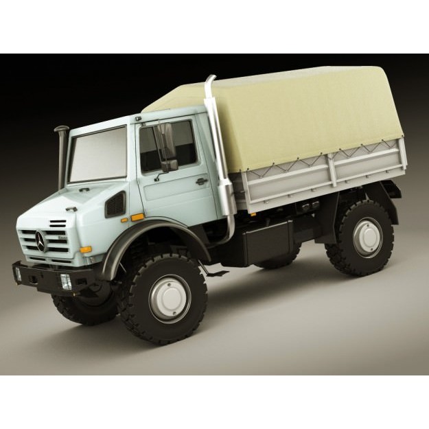 Mercedes Unimog U5000 3D Model – Detailed Utility Truck, FBX/OBJ - View 12
