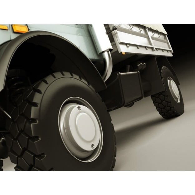 Mercedes Unimog U5000 3D Model – Detailed Utility Truck, FBX/OBJ - View 13