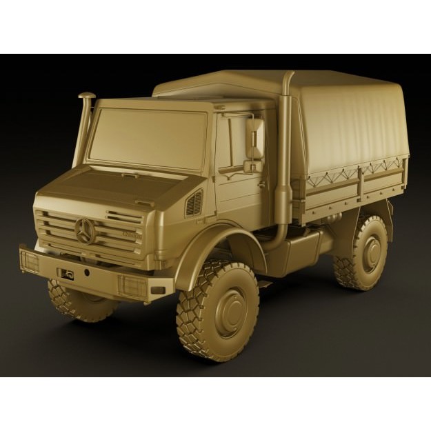 Mercedes Unimog U5000 3D Model – Detailed Utility Truck, FBX/OBJ - View 14