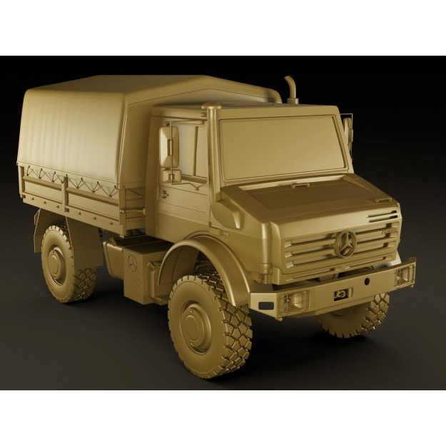 Mercedes Unimog U5000 3D Model – Detailed Utility Truck, FBX/OBJ - View 15