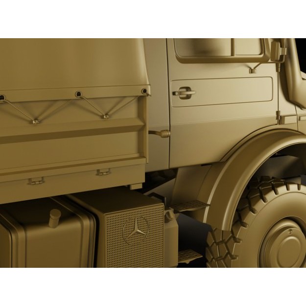 Mercedes Unimog U5000 3D Model – Detailed Utility Truck, FBX/OBJ - View 17