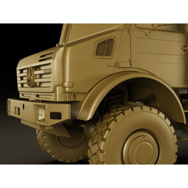 Mercedes Unimog U5000 3D Model – Detailed Utility Truck, FBX/OBJ - View 18