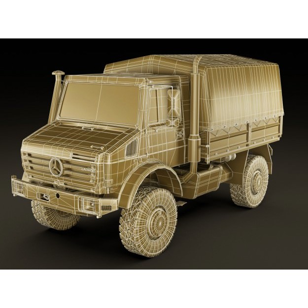 Mercedes Unimog U5000 3D Model – Detailed Utility Truck, FBX/OBJ - View 19