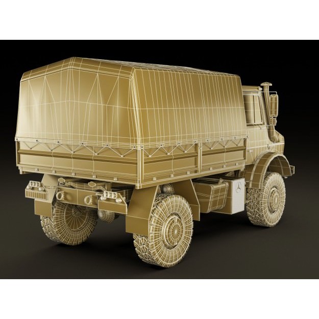 Mercedes Unimog U5000 3D Model – Detailed Utility Truck, FBX/OBJ - View 20
