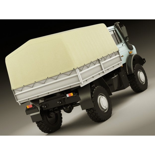 Mercedes Unimog U5000 3D Model – Detailed Utility Truck, FBX/OBJ - View 3