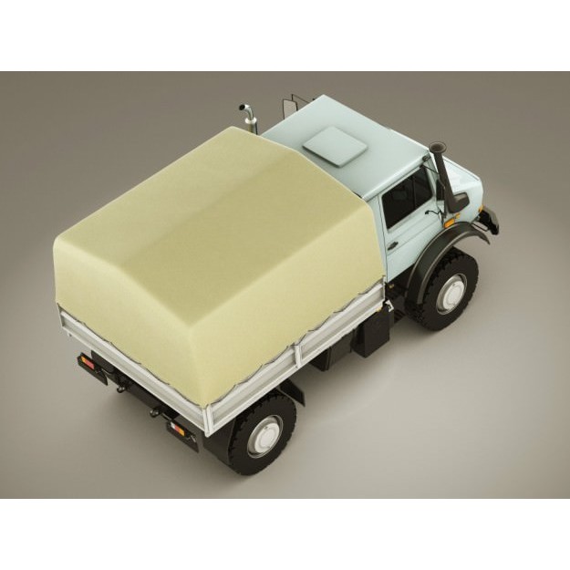 Mercedes Unimog U5000 3D Model – Detailed Utility Truck, FBX/OBJ - View 8