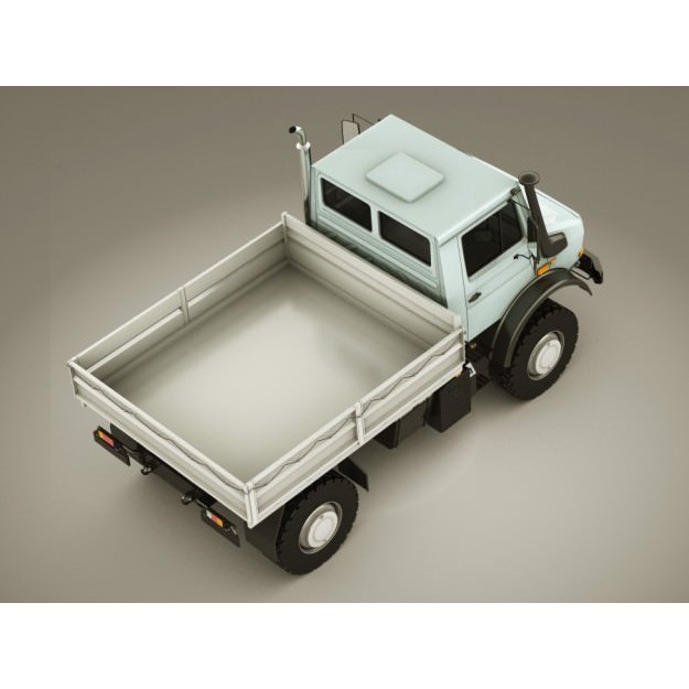 Mercedes Unimog U5000 3D Model – Detailed Utility Truck, FBX/OBJ - View 9