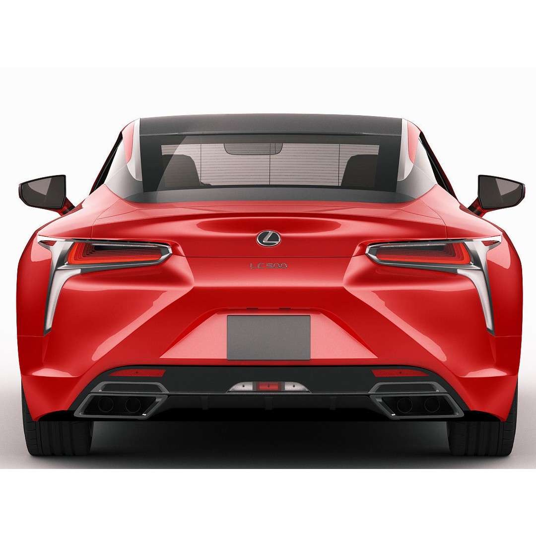 Lexus LC500 2018 3D Model – High Poly Car Asset, FBX, OBJ, Game Ready - View 12