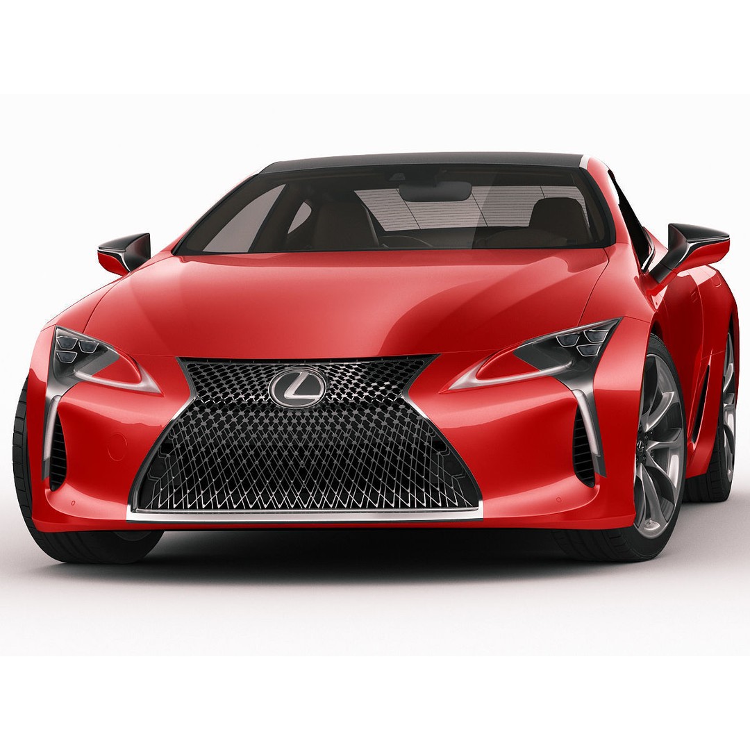 Lexus LC500 2018 3D Model – High Poly Car Asset, FBX, OBJ, Game Ready - View 13