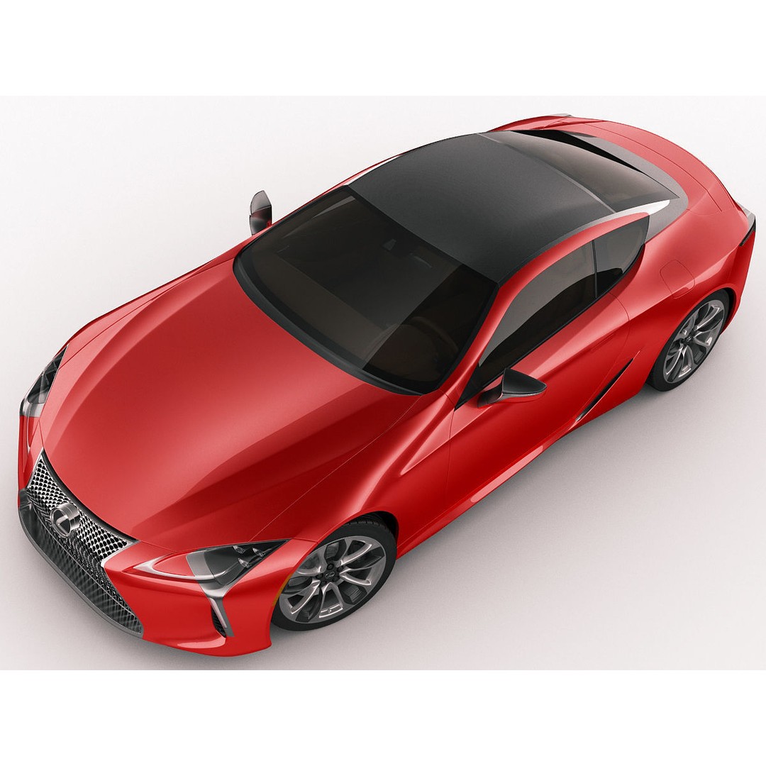 Lexus LC500 2018 3D Model – High Poly Car Asset, FBX, OBJ, Game Ready - View 8