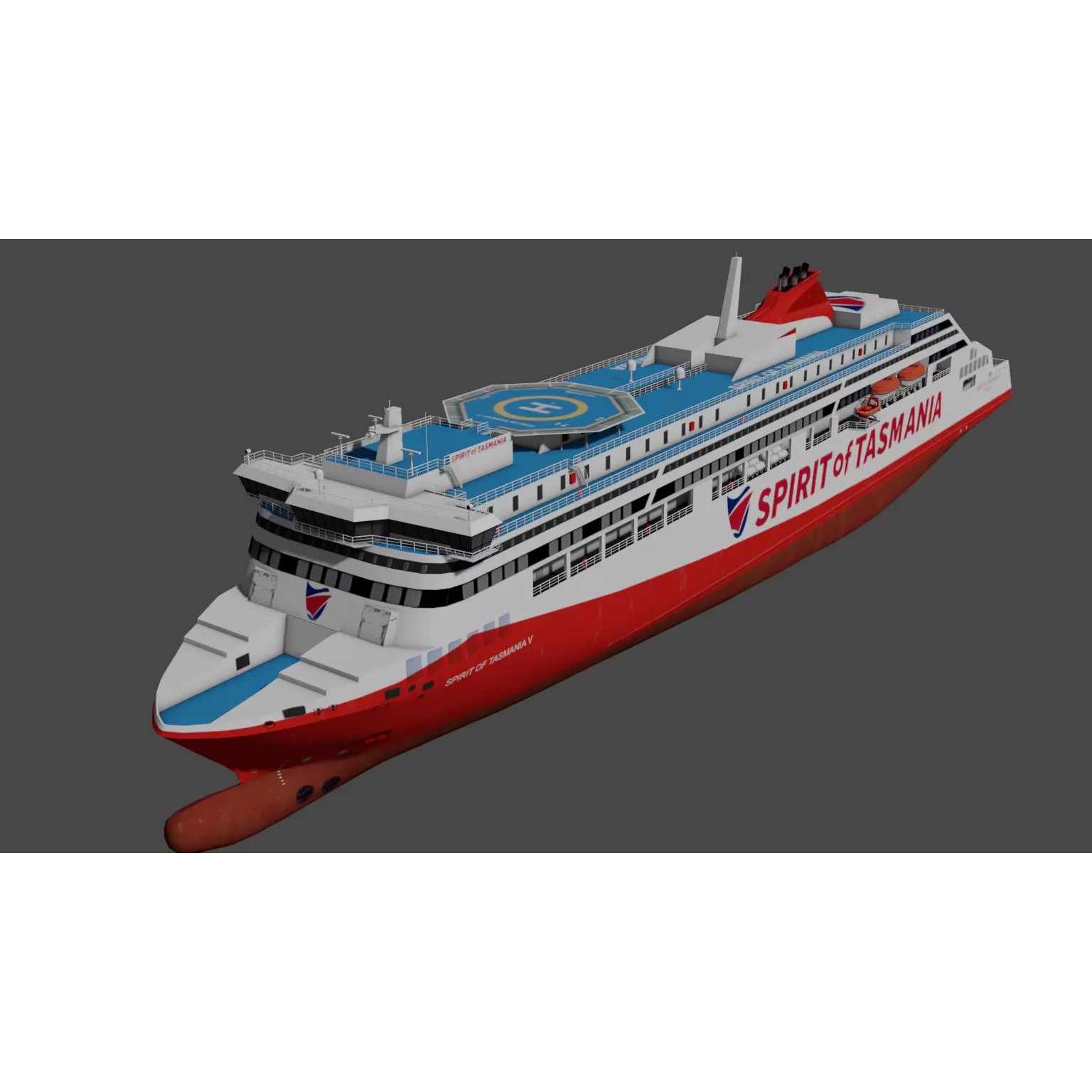 Spirit of Tasmania V - Low-Poly 3D Model