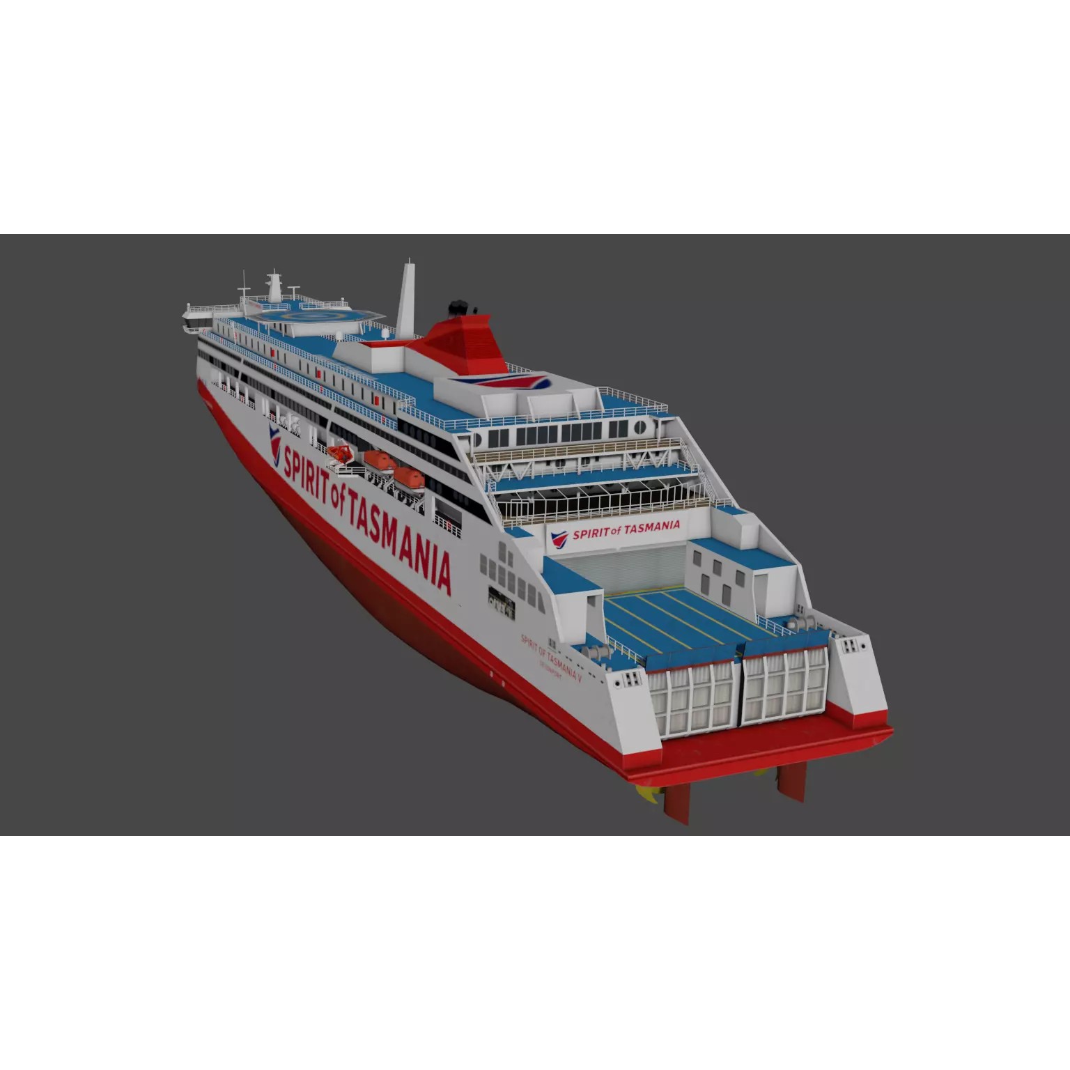 Spirit of Tasmania V - Low-Poly 3D Model - View 12