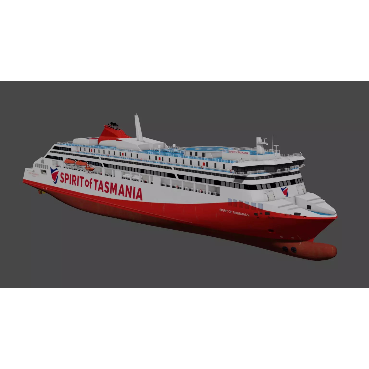 Spirit of Tasmania V - Low-Poly 3D Model - View 2
