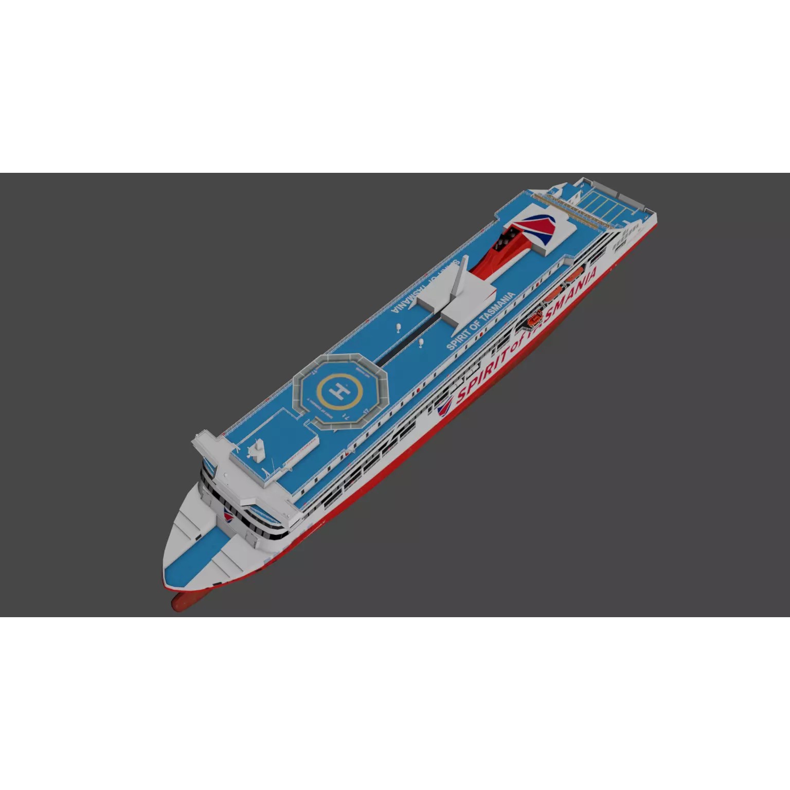 Spirit of Tasmania V - Low-Poly 3D Model - View 4