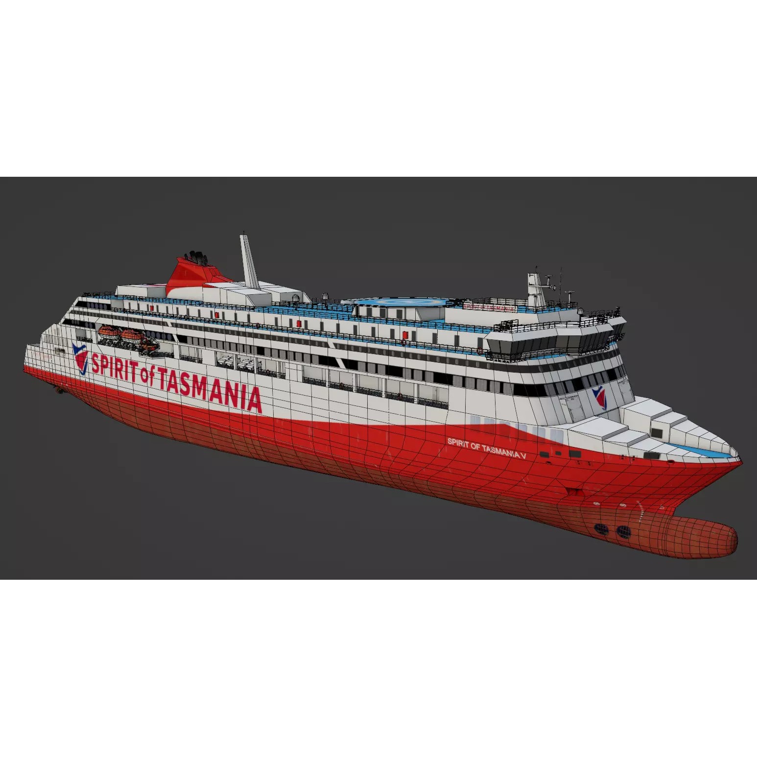 Spirit of Tasmania V - Low-Poly 3D Model - View 5