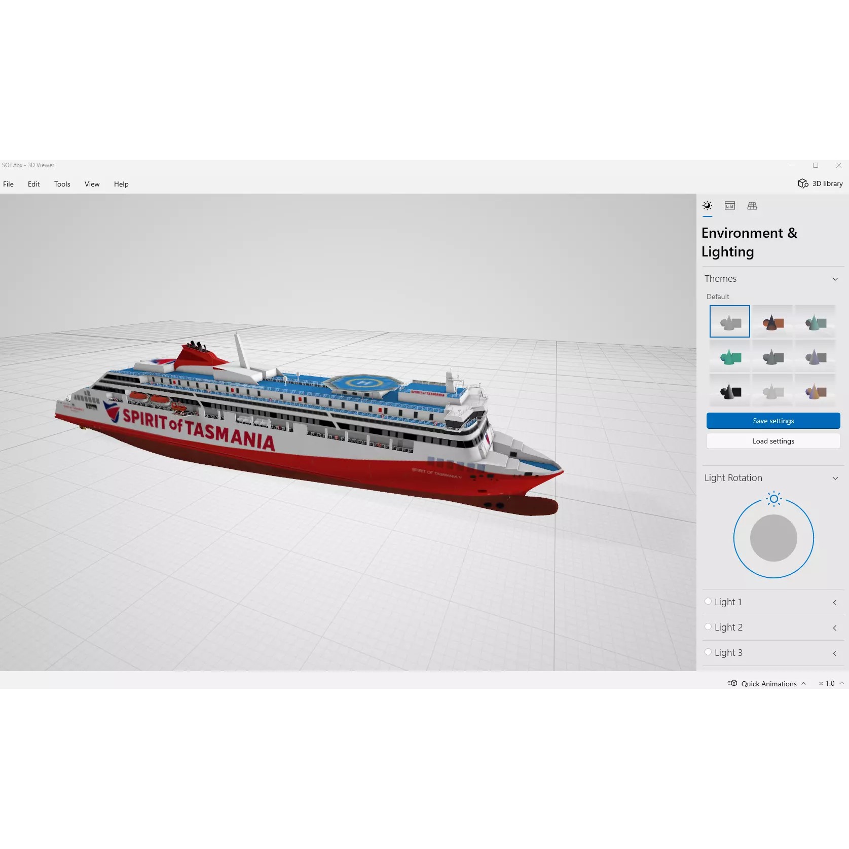 Spirit of Tasmania V - Low-Poly 3D Model - View 7