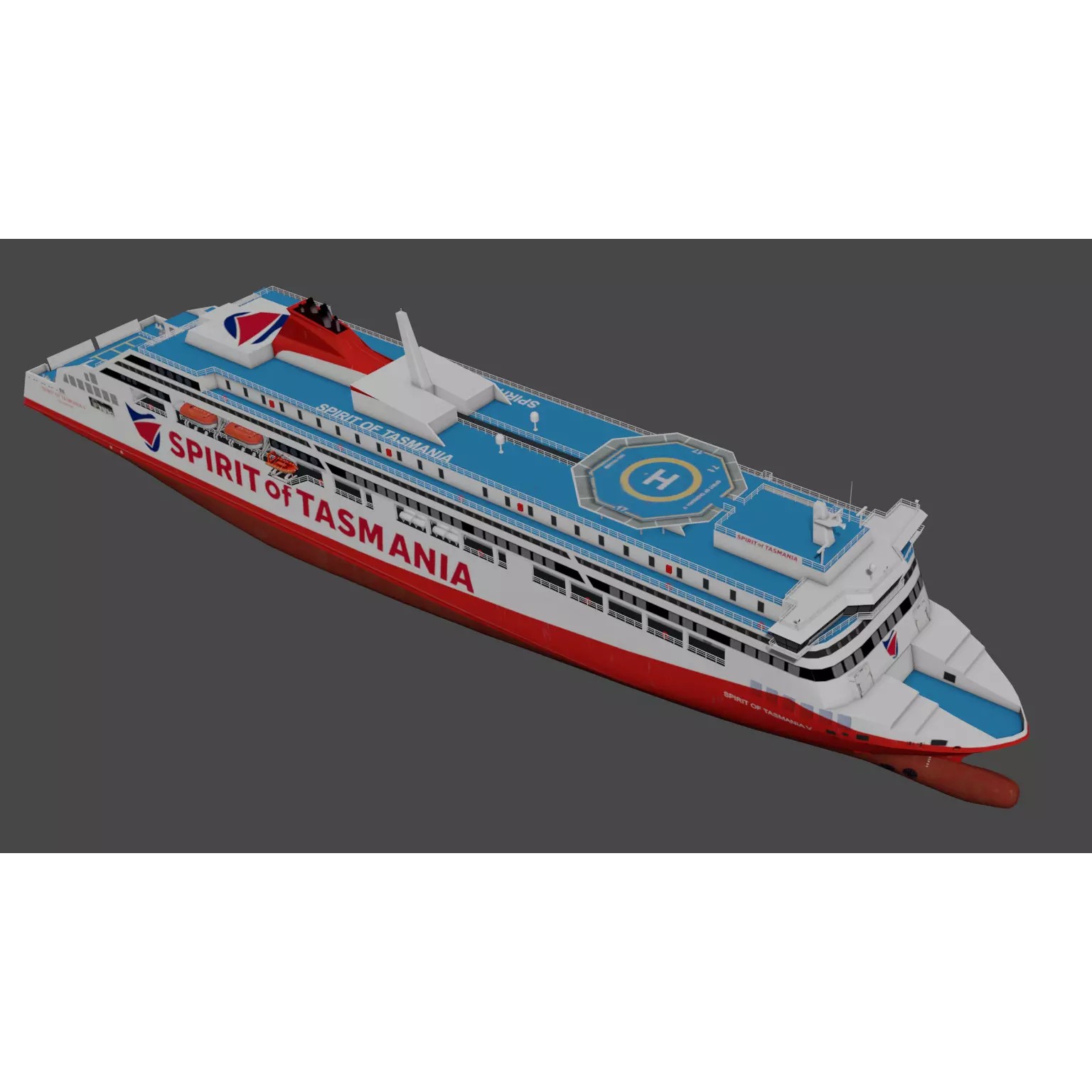 Spirit of Tasmania V - Low-Poly 3D Model - View 8