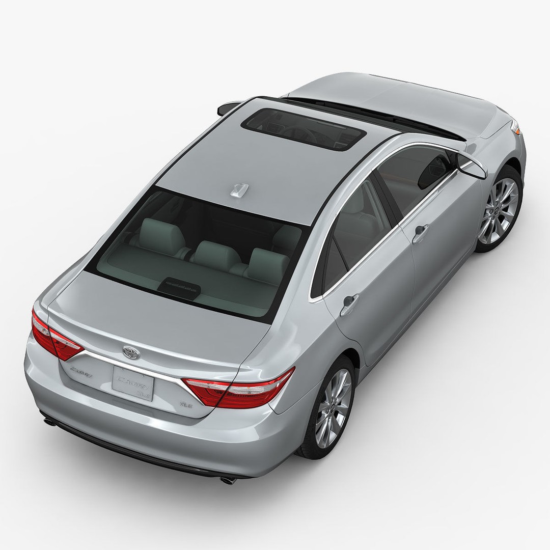 Toyota Camry XLE 2015 3D Model – Detailed Interior, FBX, OBJ - View 11