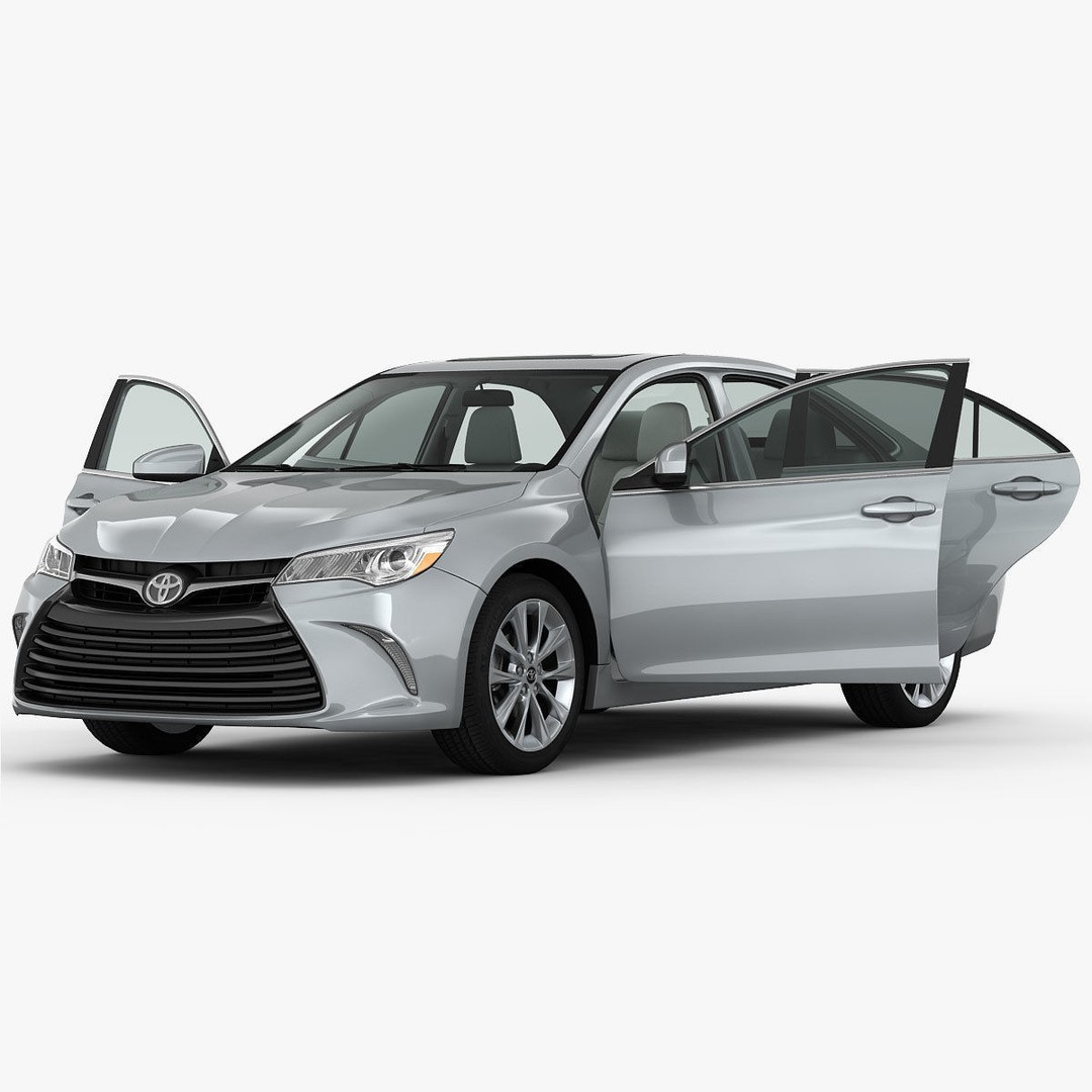 Toyota Camry XLE 2015 3D Model – Detailed Interior, FBX, OBJ - View 15